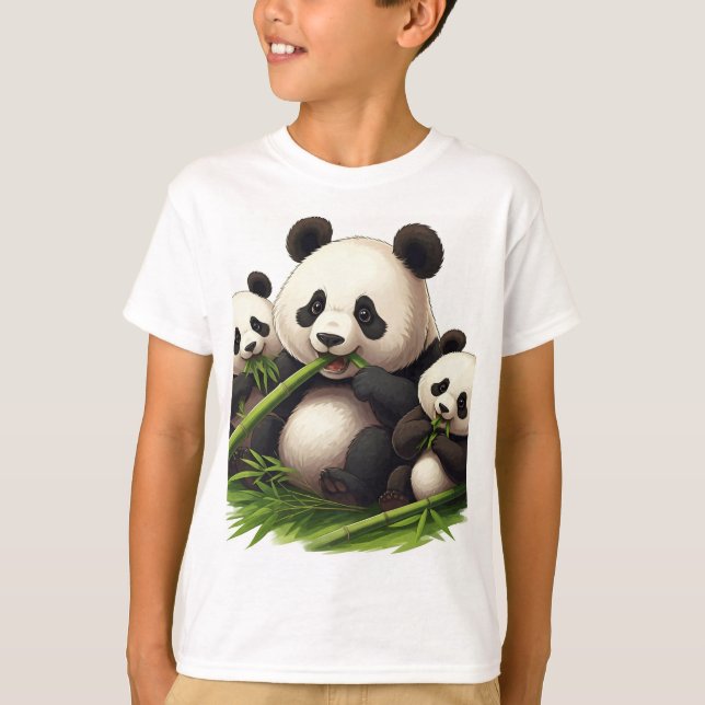 Panda Munchies: A Bamboo Bonanza! T-Shirt (Front)
