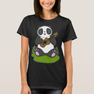 Panda Musician Guitar Music T-Shirt