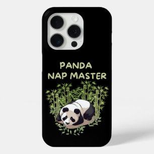 Panda Nap Master iPhone 15 Pro Case