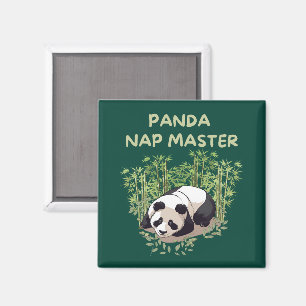 Panda Nap Master Magnet