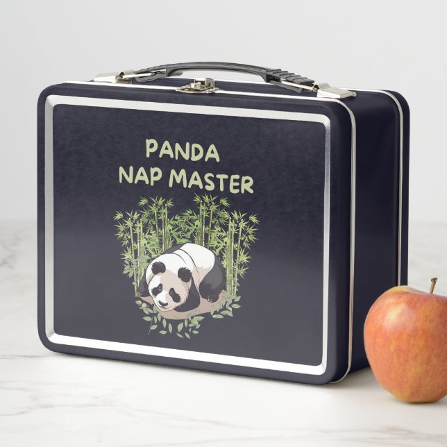 Panda Nap Master Metal Lunch Box (In Situ)