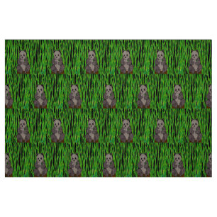 Panda - Natural Linen Fabric