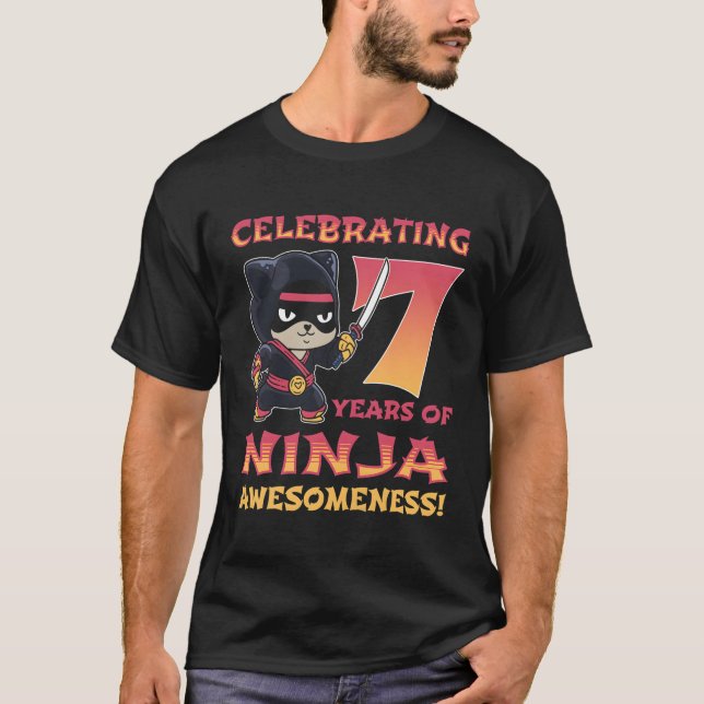 Panda Ninja I'M 7 Seven Ninja 7Nd T-Shirt (Front)