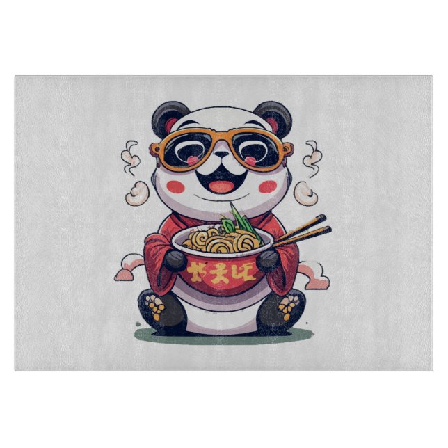 Panda Noodles Cutting Board (Front)