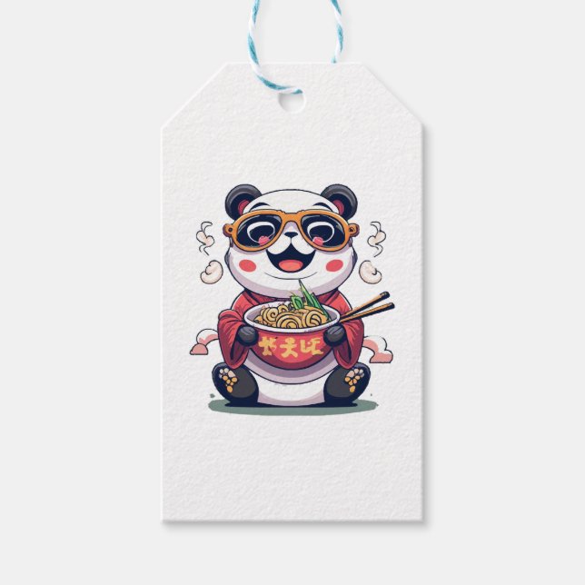 Panda Noodles Gift Tags (Front)