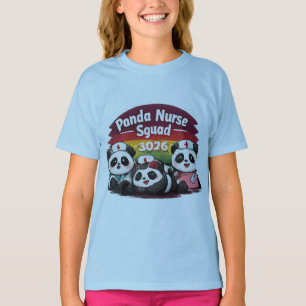 Panda Nurse Squad Class of 2026 Graduation Shirt