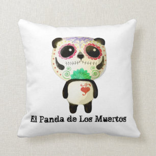 Panda of The Day of The Dead Cushion