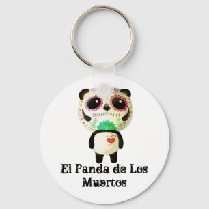 Panda of The Day of The Dead Key Ring
