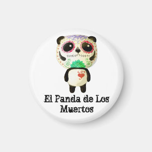 Panda of The Day of The Dead Magnet