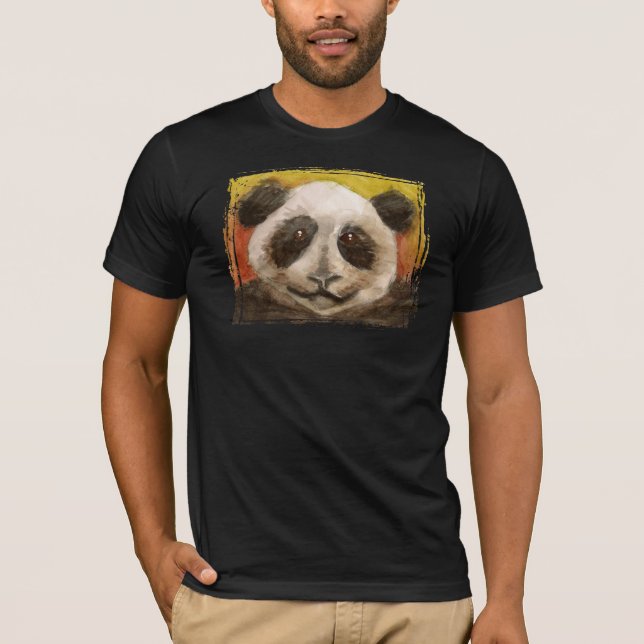 Panda on Black T-Shirt (Front)