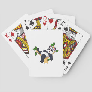 Panda on Tree Playing Cards