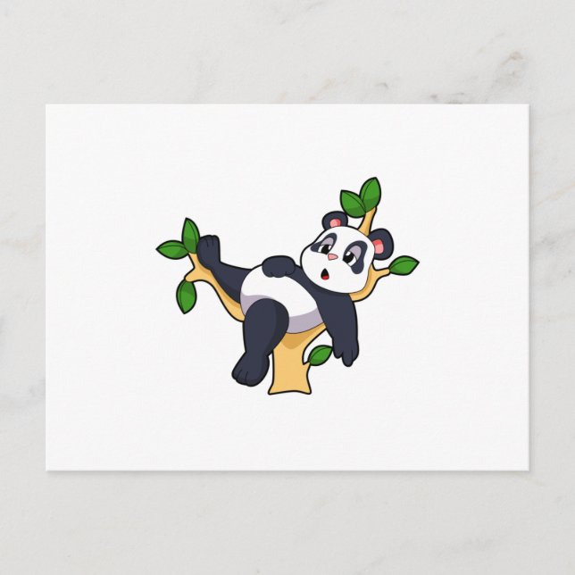 Panda on Tree Postcard (Front)