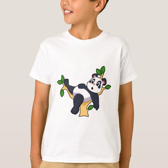 Panda on Tree T-Shirt (Front)
