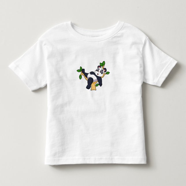 Panda on Tree Toddler T-Shirt (Front)