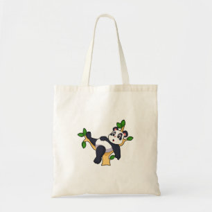 Panda on Tree Tote Bag