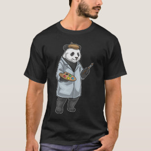 Panda Painter Paintbrush Painting T-Shirt