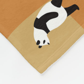 Panda Panda Pan green Fleece Blanket