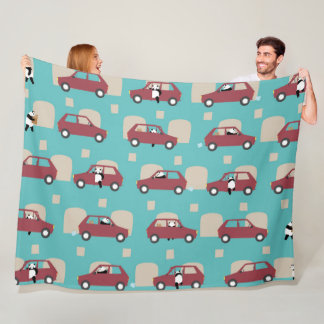 Panda Panda Pan red Fleece Blanket