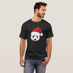 Panda Panda Panda Santa Claus Christmas Bear T-Shirt