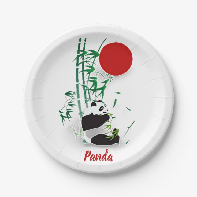 Panda   paper plate (Front)