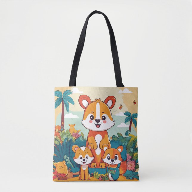 Panda Paradise Tote Bag (Front)