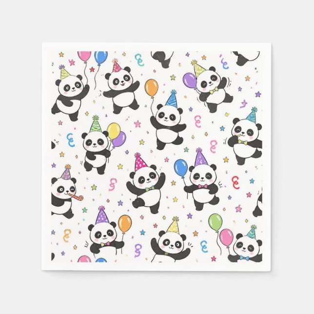 Panda Party Napkin (Front)