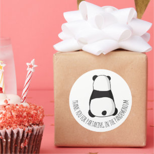 Panda Party Thank You Sticker