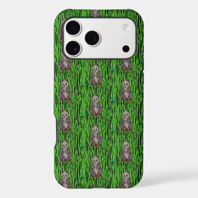 Panda (pattern) - iPhone Case (Back)