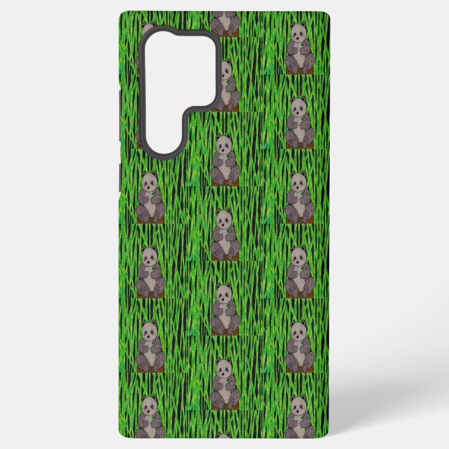 Panda (pattern) - Samsung Case (Back)