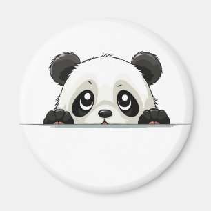 Panda Peeking Cute Adorable Funny Animal Cartoon  Magnet