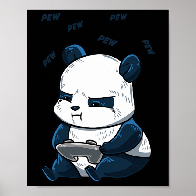 Panda Pew Cute Hob  Poster (Front)