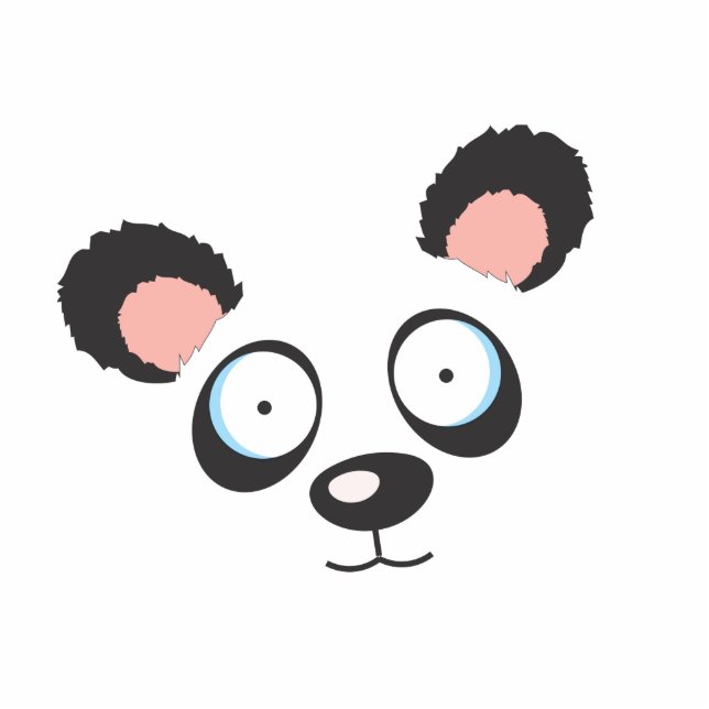 Panda Photo Sculpture Magnet (Front)