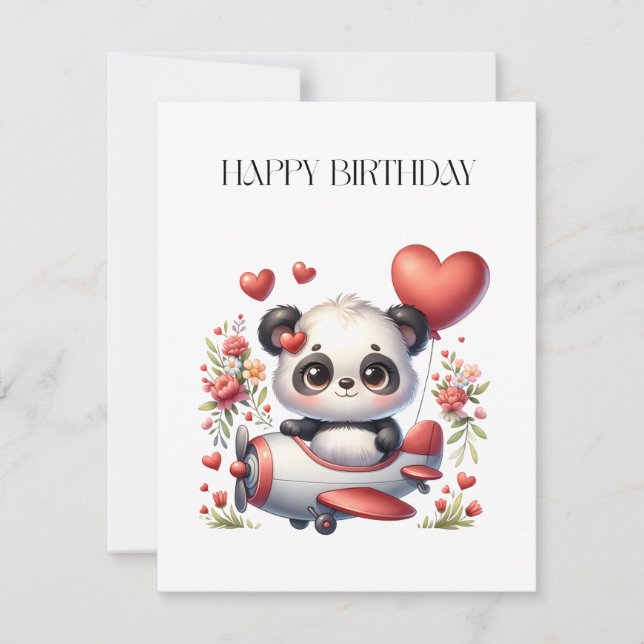 Panda Pilot Birthday (Front)