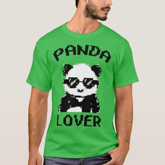 Panda Pixel Art T-Shirt (Front)