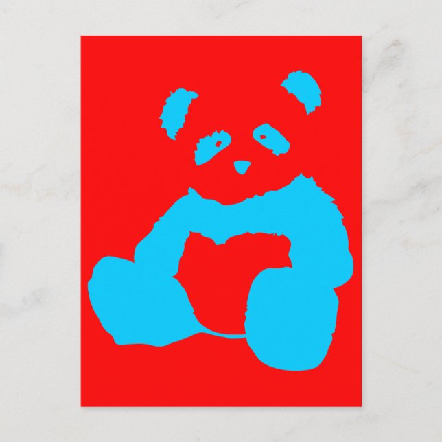 panda plush postcard (Front)