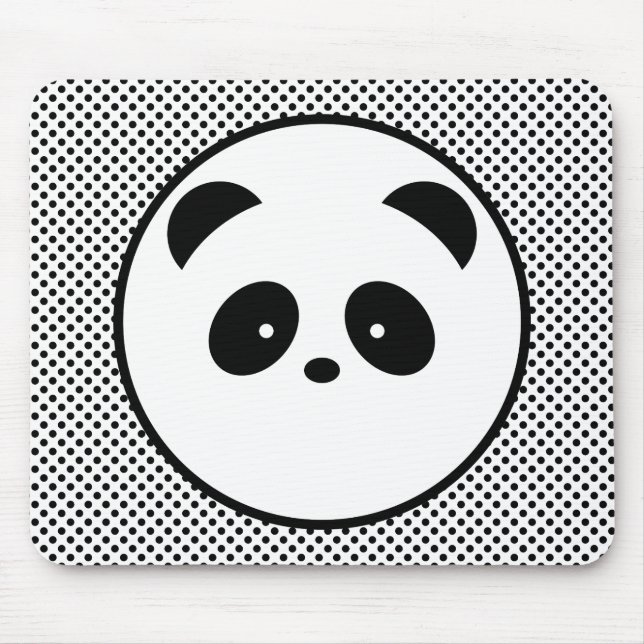 Panda polka dot mouse mat (Front)