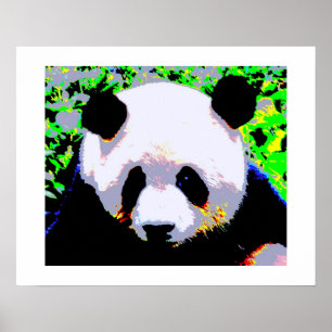 Panda Pop Art Poster Print - Panda Posters