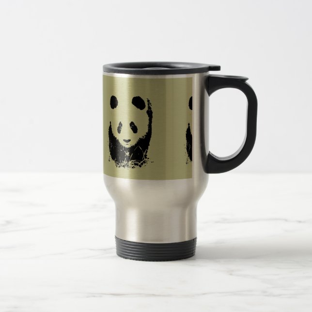 Panda Pop Art Travel Mug (Right)