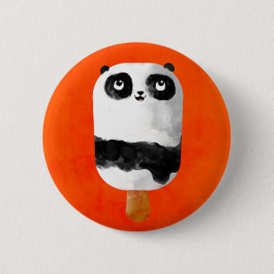 Panda Popsicle Ice Cream 6 Cm Round Badge