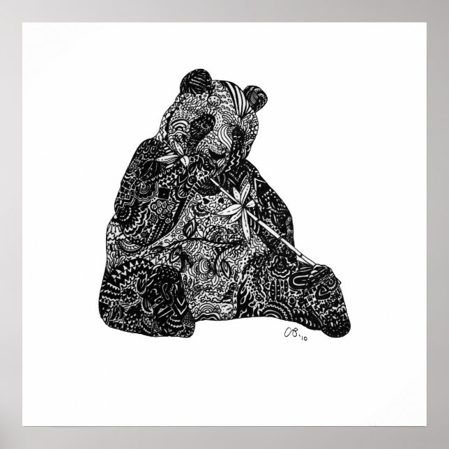 Panda Power Custom Art Print (Front)