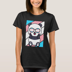 Panda Pride Transgender Flag LGBTQ Proud Ally Prid T-Shirt