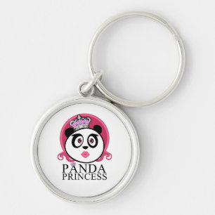Panda Princess Cute Panda Queen Crown Key Ring
