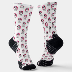 Panda Princess Cute Panda Queen Crown Pattern Socks