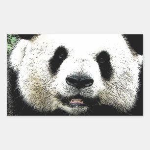 Panda Rectangular Sticker