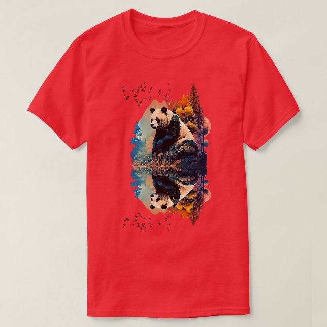 Panda Reflections 1 T-Shirt (Design Front)