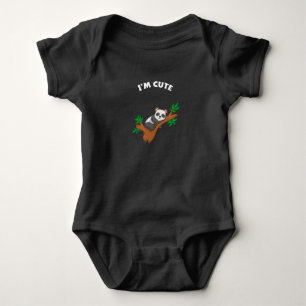 Panda Relaxing – I'm Cute Baby Bodysuit