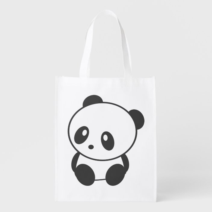 panda reusable shopping bag