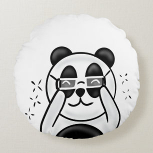 Panda Round Cushion