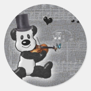 Panda Round Sticker