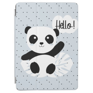 Panda says Hello iPad Air Cover